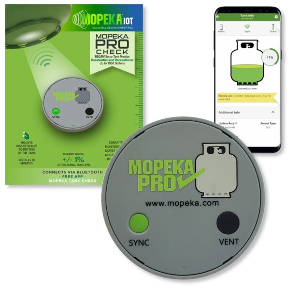 Mopeka Tankcheck BlueTooth gasfles inhoudssensor